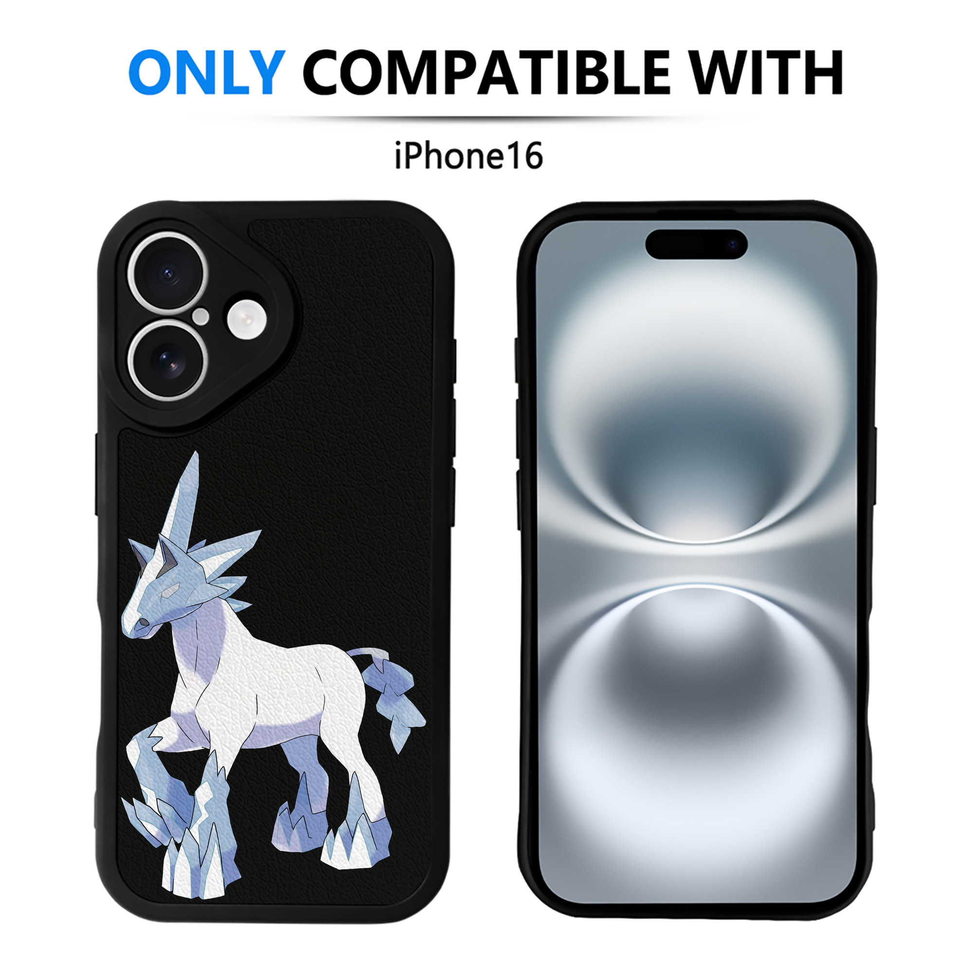 （画像用） ポケットモンスター Pokémon 【iPhone 16シリーズ対応】シリコンスマホケース（レザー調） 材質：シリコン
